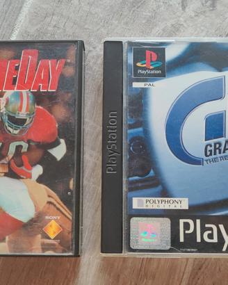 Gran Turismo 2 e NFL Game day per ps1 pal