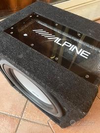 Sub 800 watt, Alpine, car, audio, bassi potenti