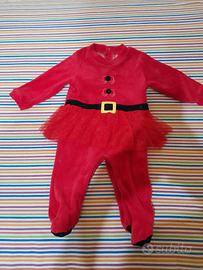 tutina  natalizia  per bambina con tulle 