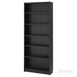 BILLY Libreria, nero effetto rovere