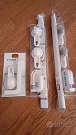 Ikea porta rotolo e 2 porta asciugamani a ventosa 