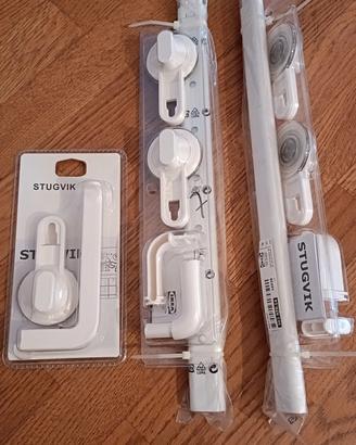 Ikea porta rotolo e 2 porta asciugamani a ventosa 
