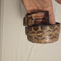 cintura in pelle pitone originale 120