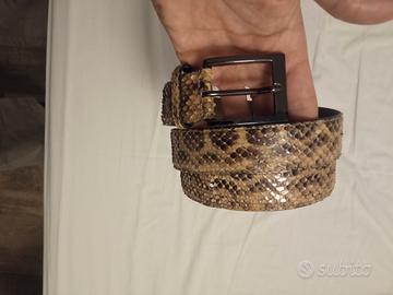 cintura in pelle pitone originale 120