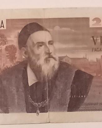 Moneta cartacea Lire 20000 Tiziano 1975