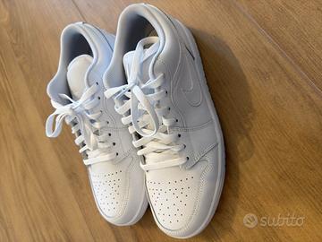 Nike Air Jordan 1 Low Triple White — EU 44
