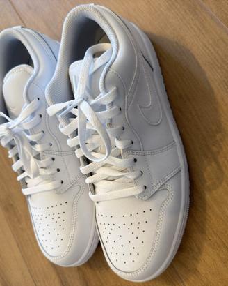 Nike Air Jordan 1 Low Triple White — EU 44