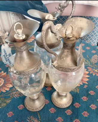 anfore bottiglie 3 pezzi cocabuton vintage 