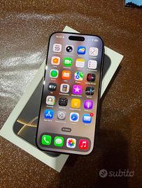 iPhone 16 pro 128gb titanio naturale batteria 90%