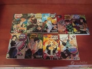 demon slayer manga (vol. 1,2,3,4,5,6,7,8,9)
