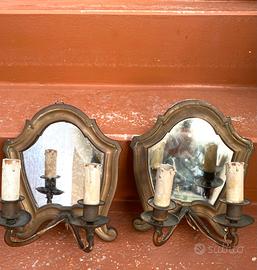 Set 2 cornici di cartaglorie originali 1600 bronzo