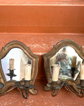 Set 2 cornici di cartaglorie originali 1600 bronzo