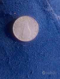  moneta  5 lire Delfino del  1954