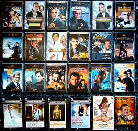 5 VHS + 19 DVD Agente 007 James Bond WB video 1 ed