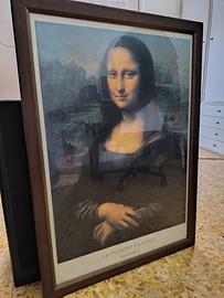 Quadro stampa Gioconda con cornice