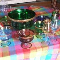 Bicchieri di cristallo boheme colorati