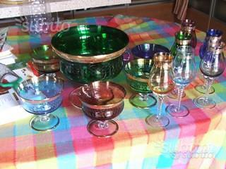 Bicchieri di cristallo boheme colorati