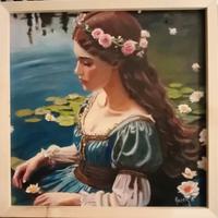 mio dipinto ad olio su tela applicata su tavola 40