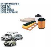 KIT 4 FILTRI TAGLIANDO FIAT PUNTO IDEA LANCIA MUSA