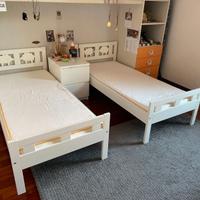 Coppia di lettini IKEA 70x160 cm