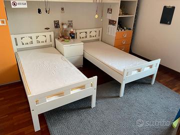Coppia di lettini IKEA 70x160 cm