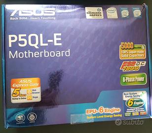 Motherboard Asus P5QL-E +Processore Core 2 Quad