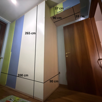 Cameretta con cabina armadio