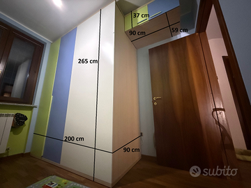 Cameretta con cabina armadio