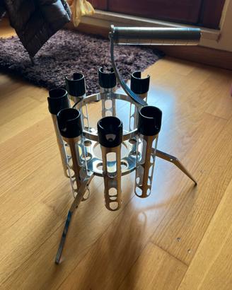 Rod stand trout area 7 posti alluminio lucidato