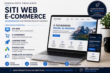 Social media manager/siti web WordPress/Google Ads