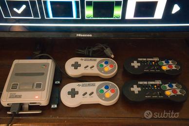 SNES mini Classic CF Hakchi  4GB + 4 pad + Scatole