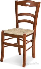 Set di 4 sedie in legno massello