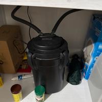 Acquario 100 l con pompa esterna motore interno