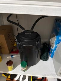 Acquario 100 l con pompa esterna motore interno