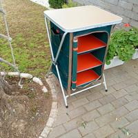 Mobiletto armadietto credenza pieghevole campeggio