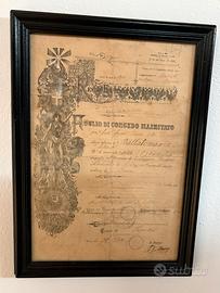 Foglio di congedo illimitato 1926