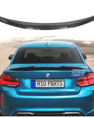 SPOILER ALETTONE BMW F22 F23 F87 M2 CARBONIO