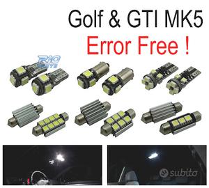 KIT 13 LAMPADE LED INTERNE PER VOLKSWAGEN VW GTI G