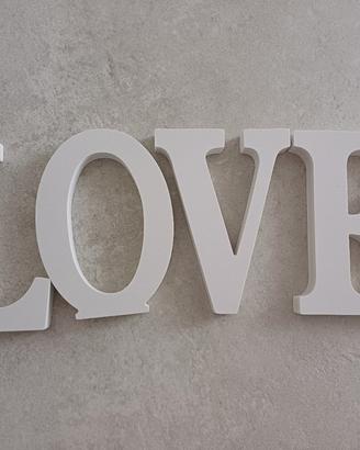 lettere di legno scritta love