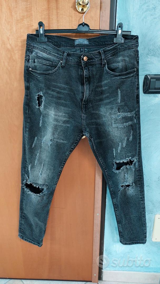 jeans zara strappati uomo taglia 44 Abbigliamento e Accessori In vendita a Milano