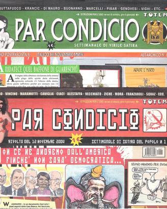 Par Condicio N.1 rivista di satira e fumetti 2004