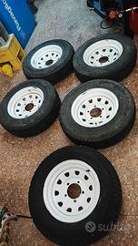 suzuki jimny 5 cerchi gomme + tpms  (samurai sj) 
