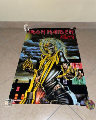 IRON MAIDEN " KILLERS " POSTER VINTAGE