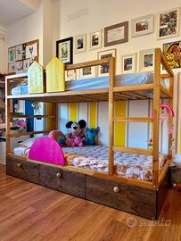 Letto Kura Ikea modificato