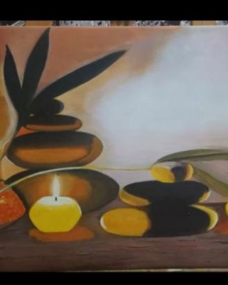 quadro moderno  candele rilassanti