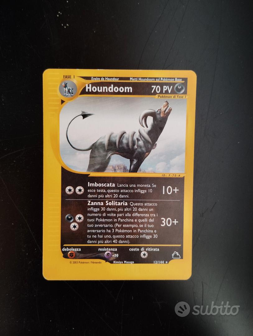 Houndoom 12/144 Skyridge Rara Vintage Italiano - Collezionismo In