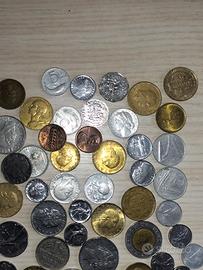 Lotto monete mondiali e lire