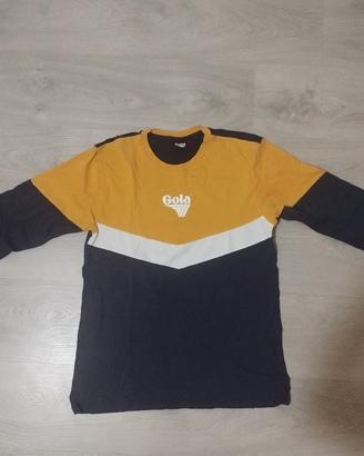 Maglia Maniche Lunghe Gola Vintage Style 