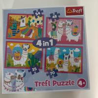 Puzzle 4in1 per bambini dai 4 anni. Marca Trefln