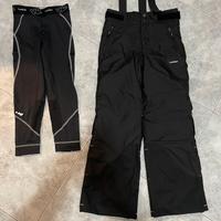 Salopette sci 8 anni con calzamaglia termica